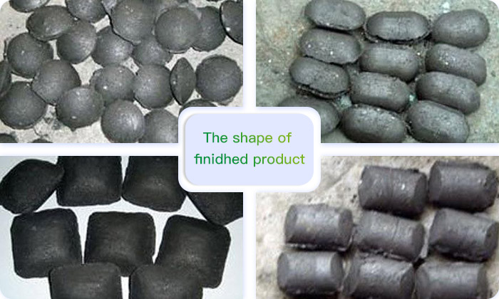 Different shapes of finished products